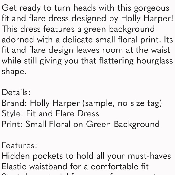 Haptics by Holly Harper Boutique Brand Midi Floral Dress - Picture 13 of 13